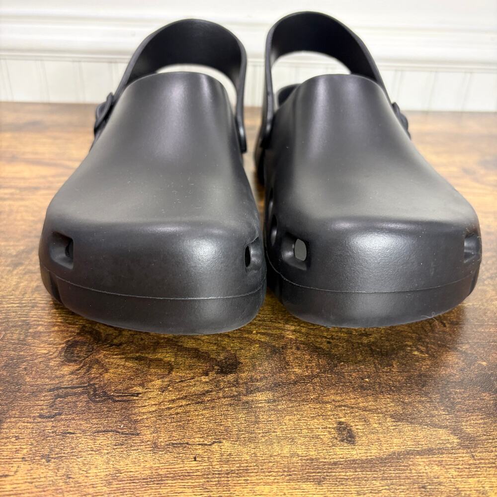 Birkenstock EU 41 Birki Flow EVA Clogs M8 W10 Recovery Shoes Black Plastic - Picture 10 of 12